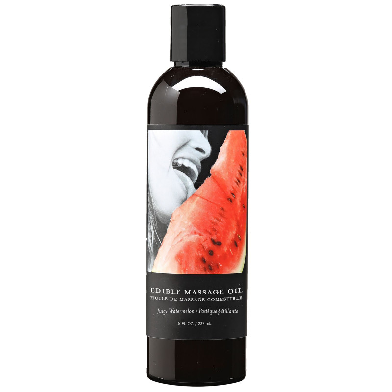Earthly Body Huile de massage comestible Pastèque 237ml